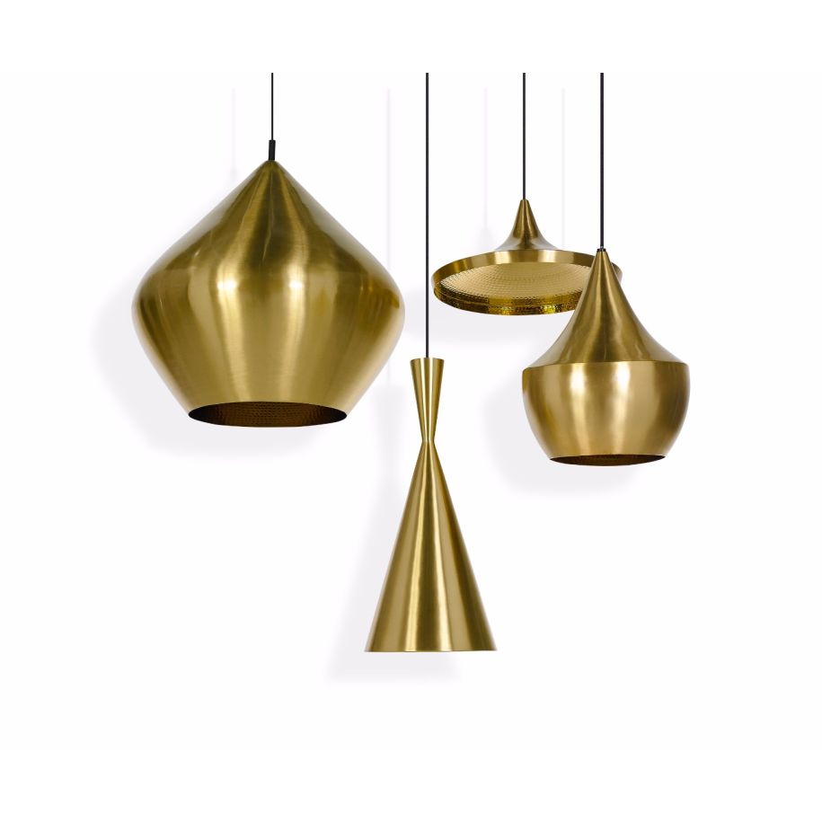 BEAT pendant lamp in gold