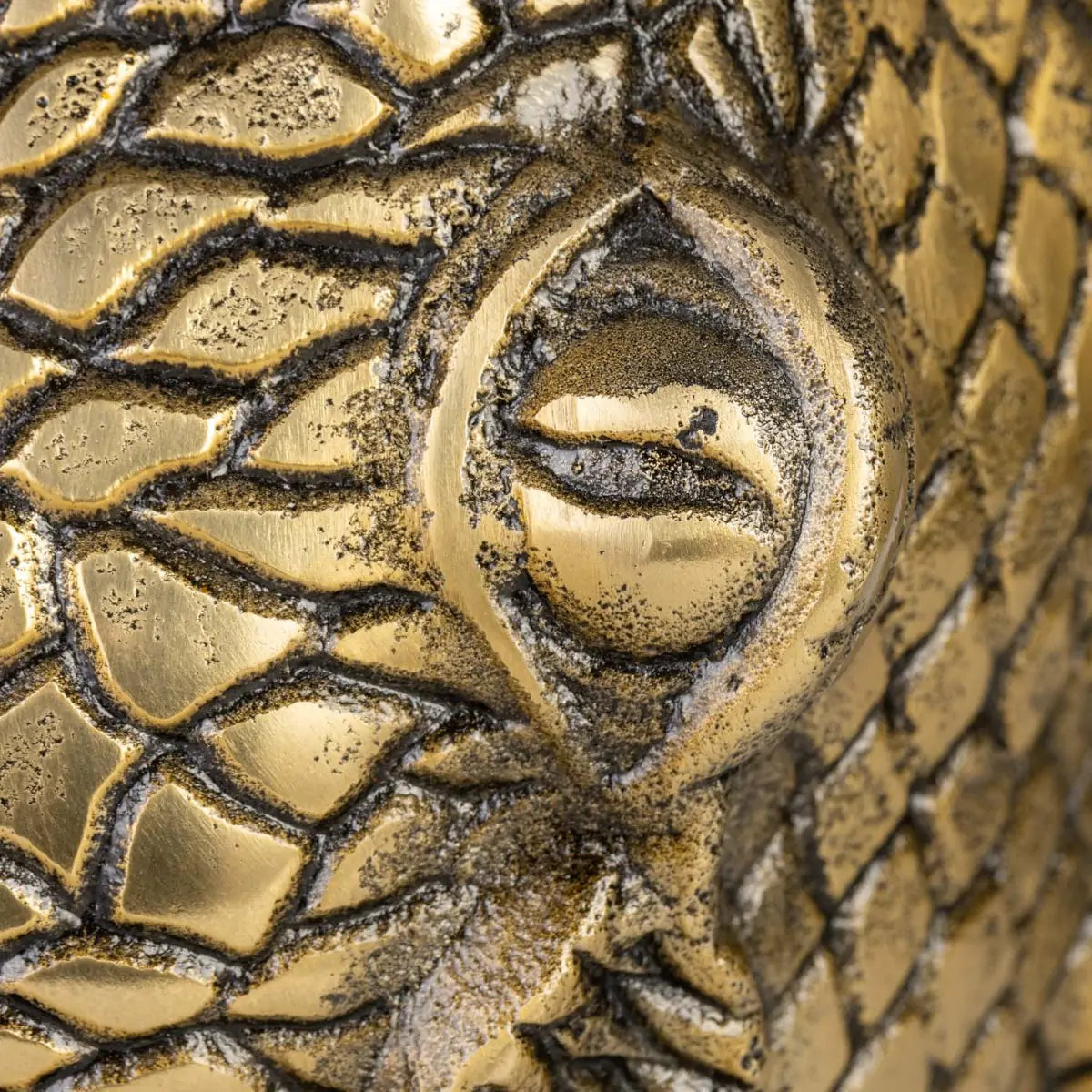 SEE YOU LATER ALLIGATOR vase antique brass