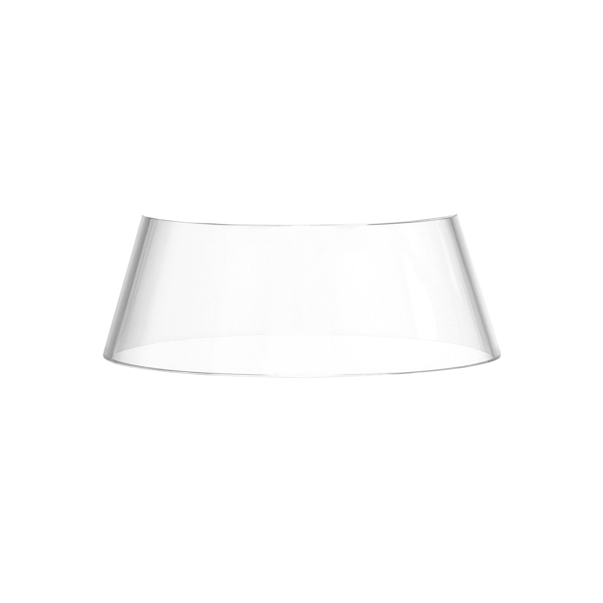 Tragbare Lampe BON JOUR UNPLUGGED verchromt mit transparentem Schirm