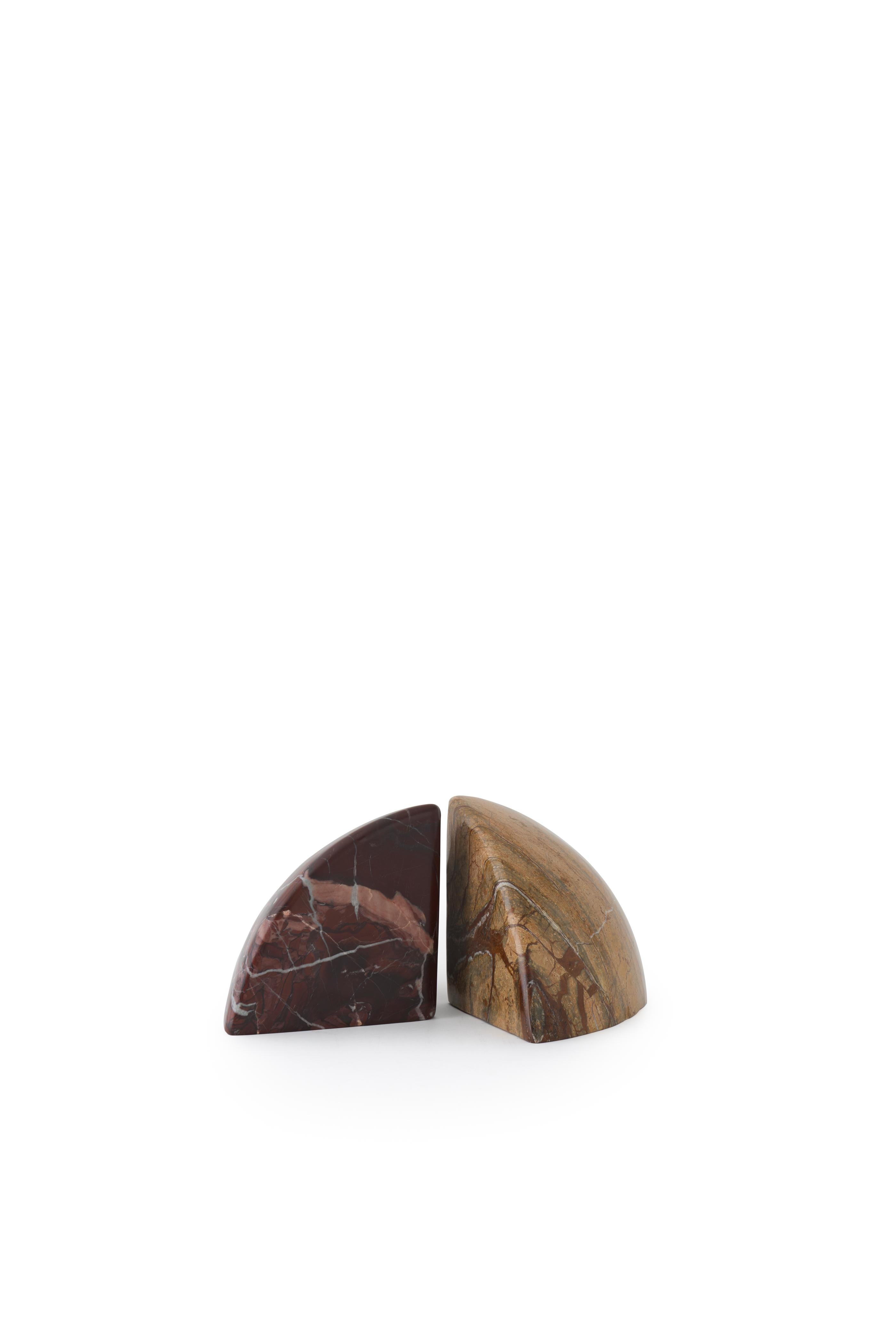 BOULDER Marble Bookends