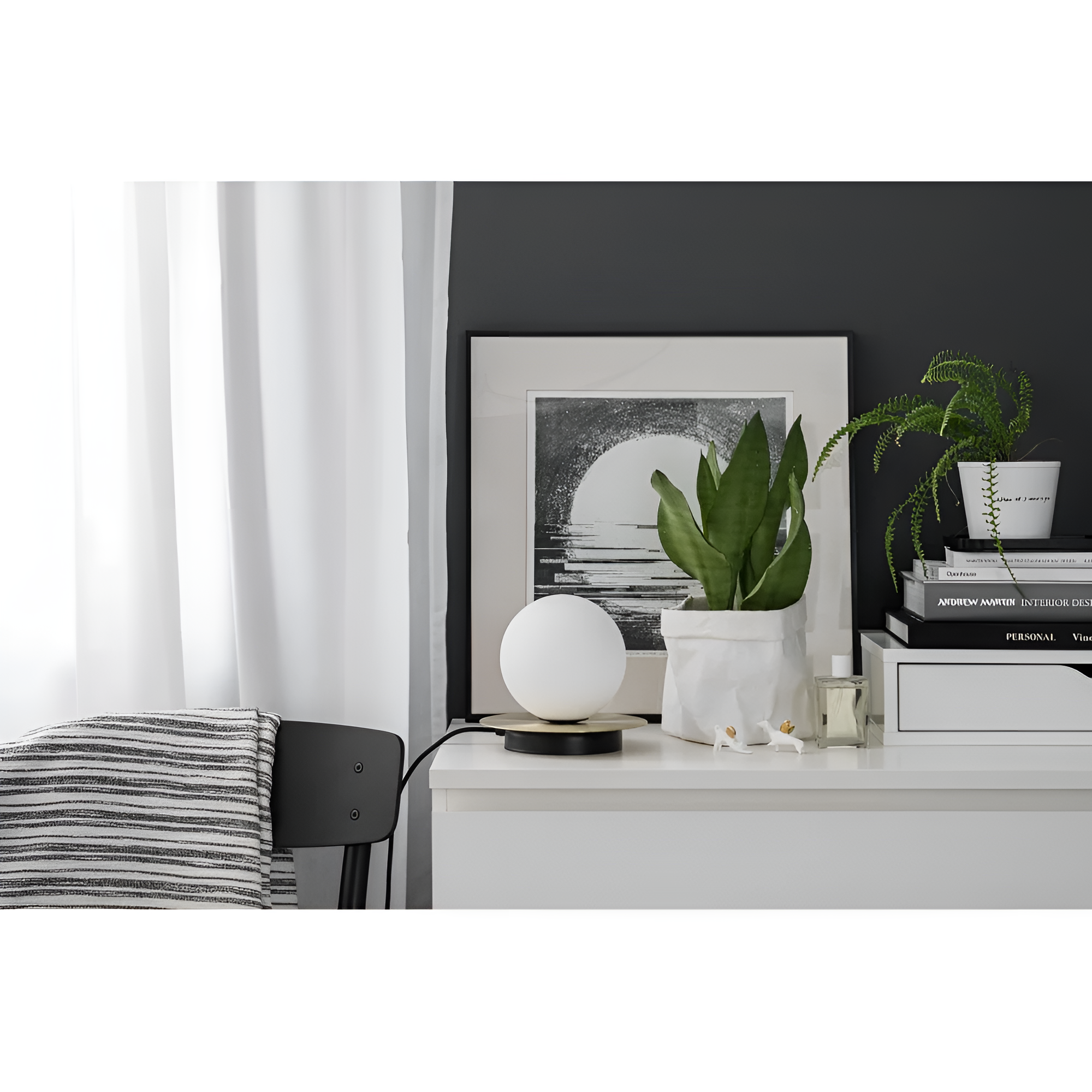 BORRA table lamp white