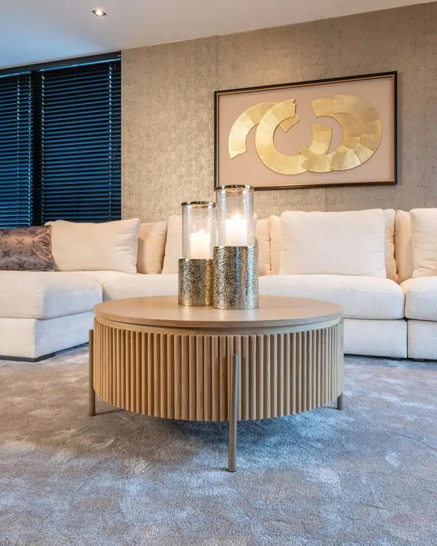 Runder Couchtisch BELFORT Eichenfurnier