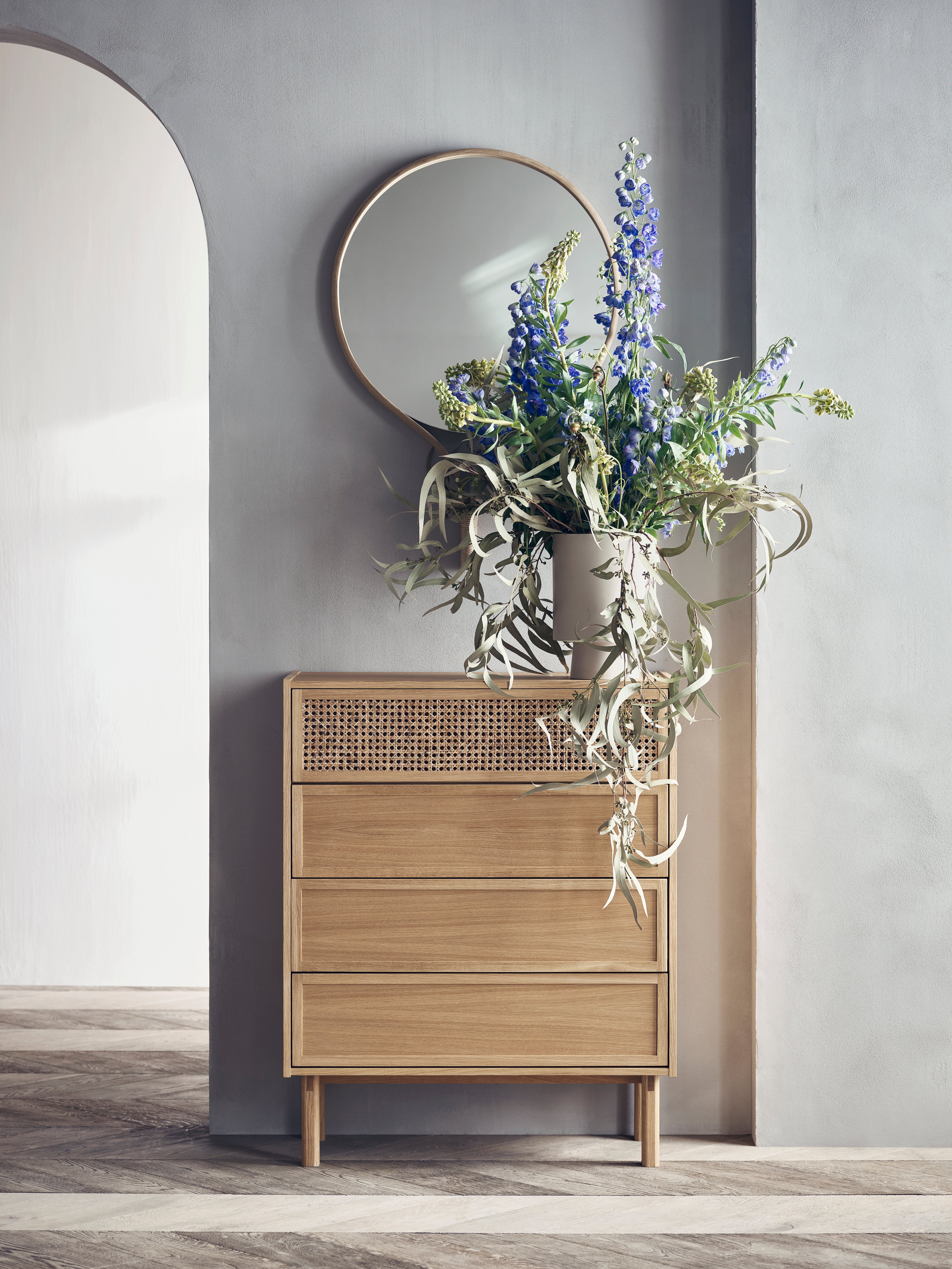 CANA chest of drawers bleached oak wood