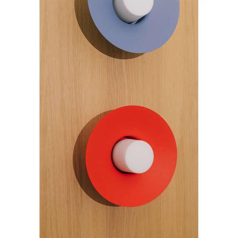 CAPONIO wall lamp in red-orange