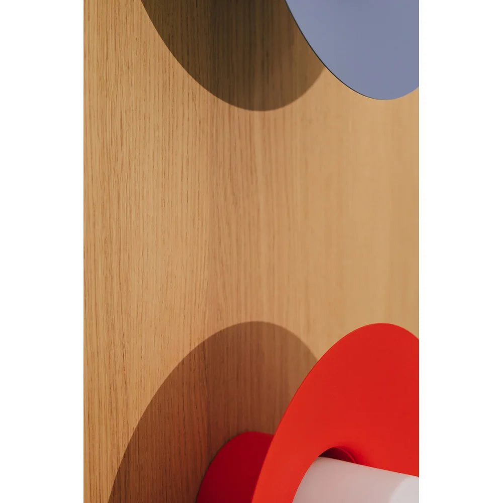 CAPONIO wall lamp in red-orange