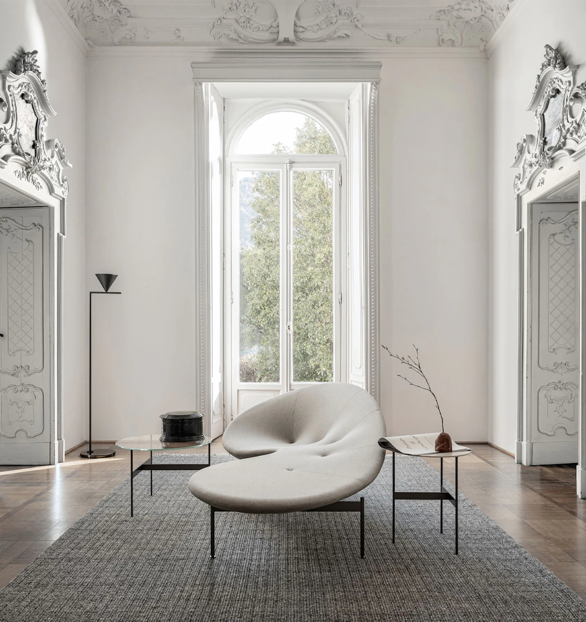 Stehlampe CAPTAIN FLINT grau