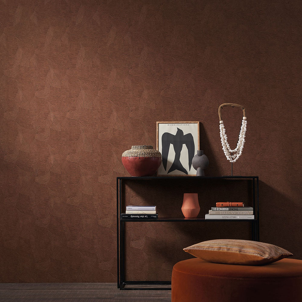 Structural wallpaper imitating bamboo leaves SOROA - WHITE PETAL white
