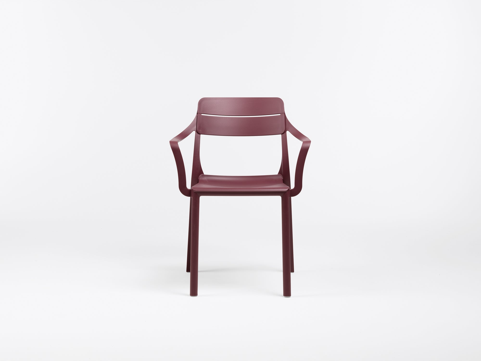 CASSIA Burgundy Outdoor Chair with Armrests