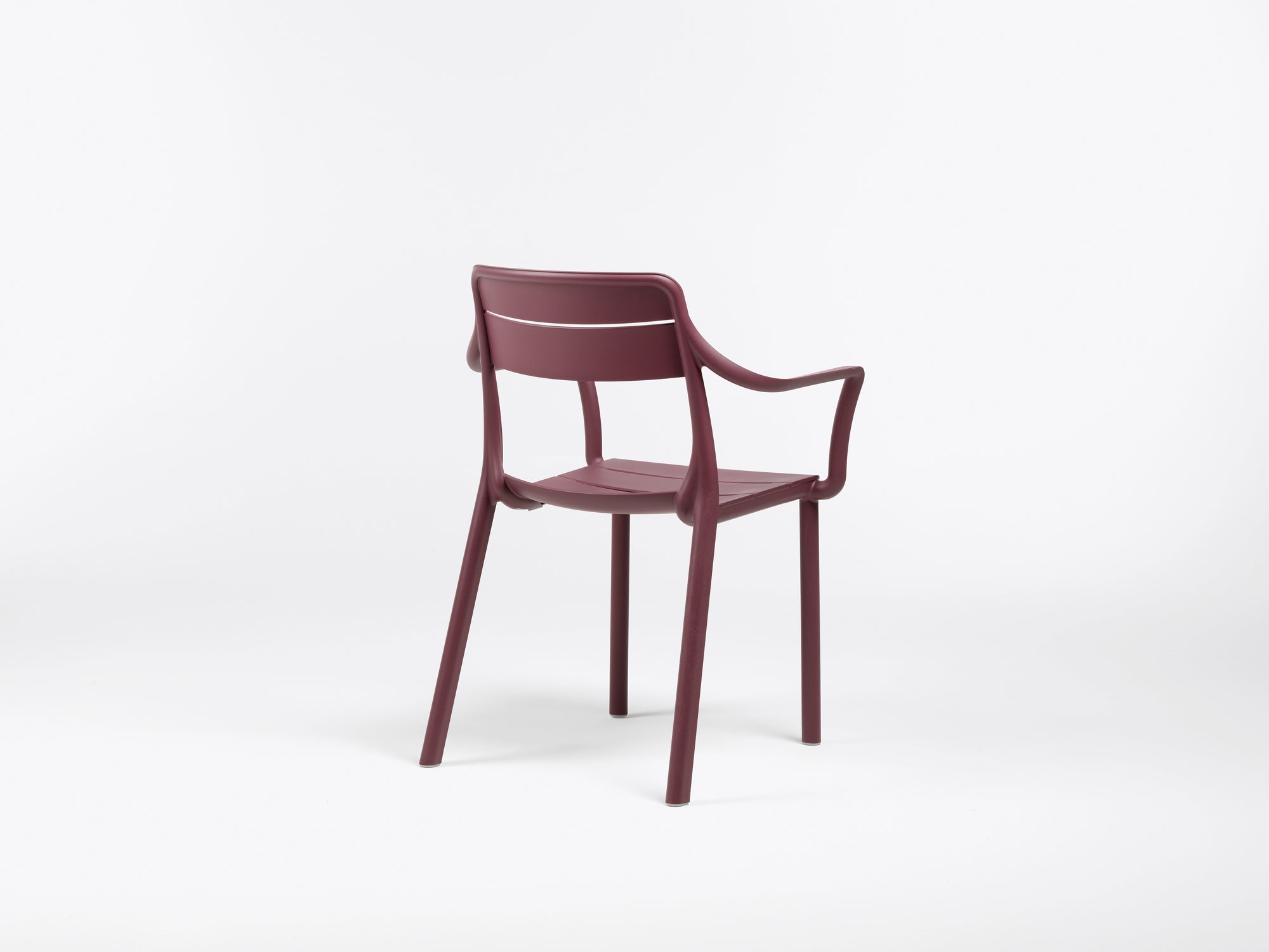 CASSIA Burgundy Outdoor Chair with Armrests