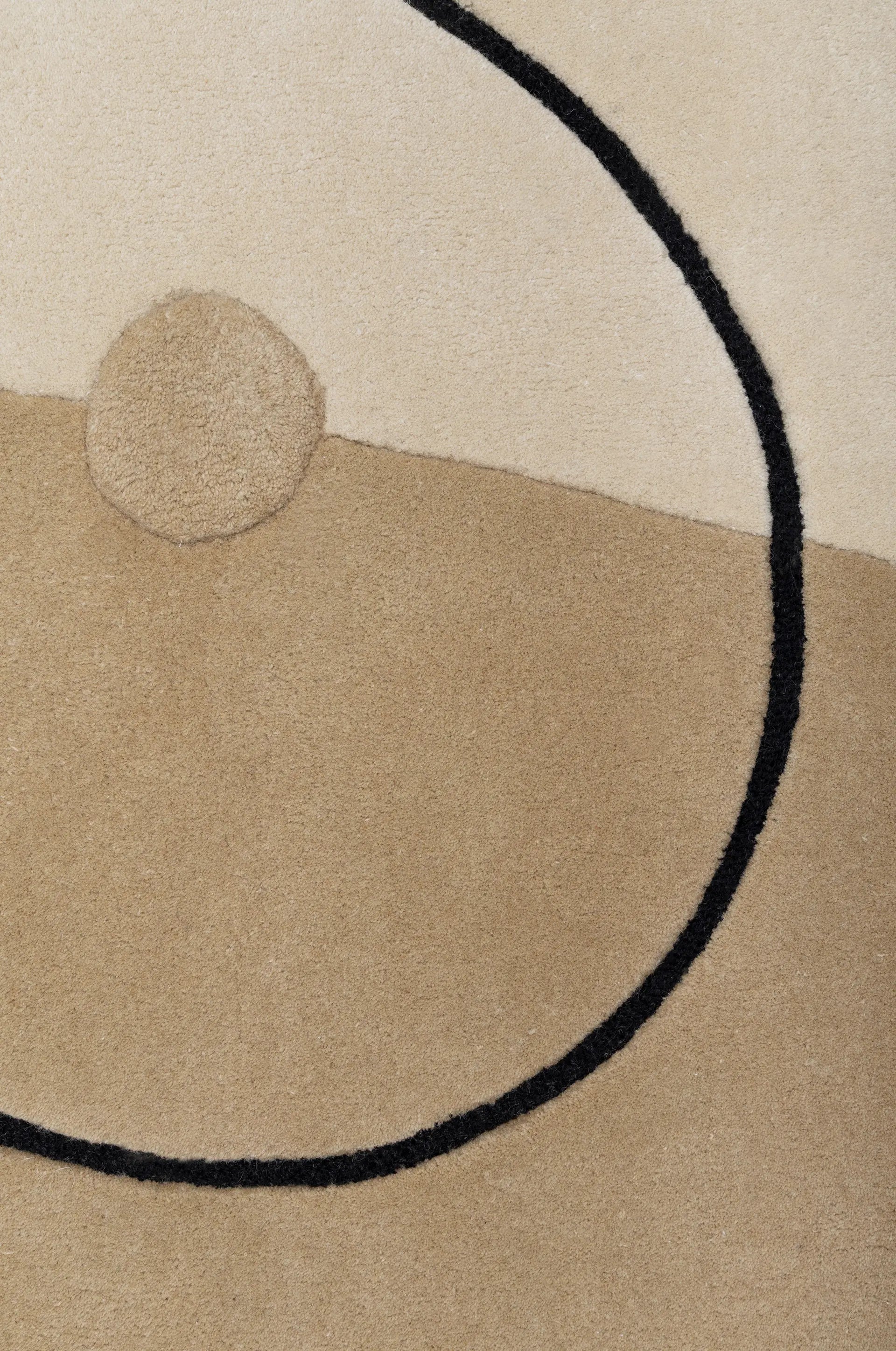 MARSEILLE Beige Rug with Brown and Black