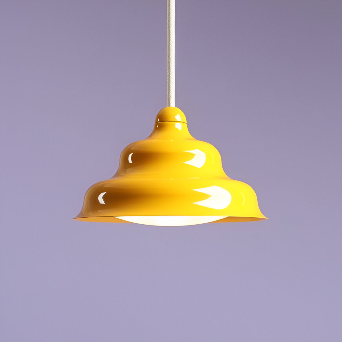 Hanging lamp yellow