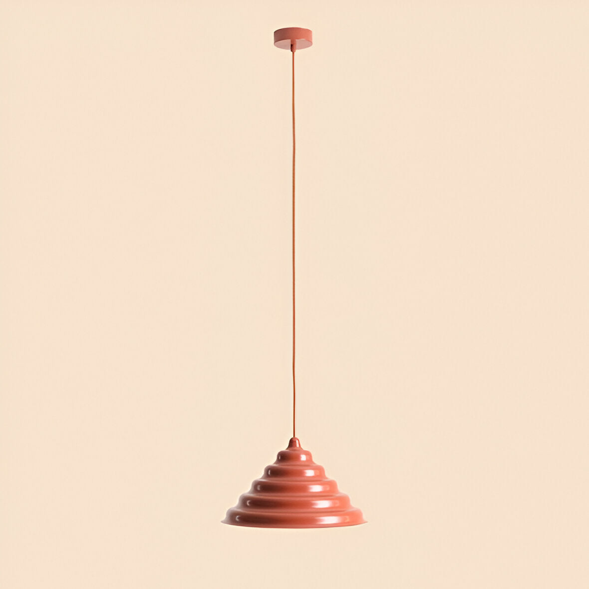 Hanging lamp brick wave