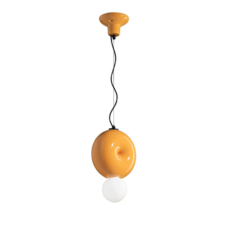 Ceramic Bumbum pendant lamp yellow