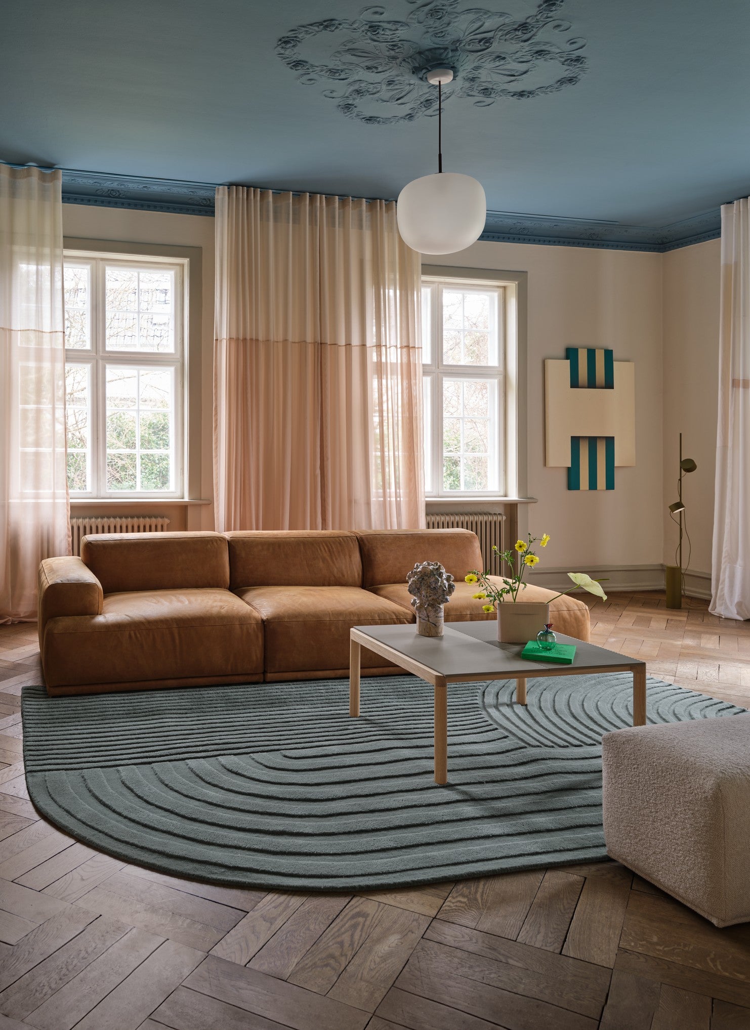 RELEVO rug dark green