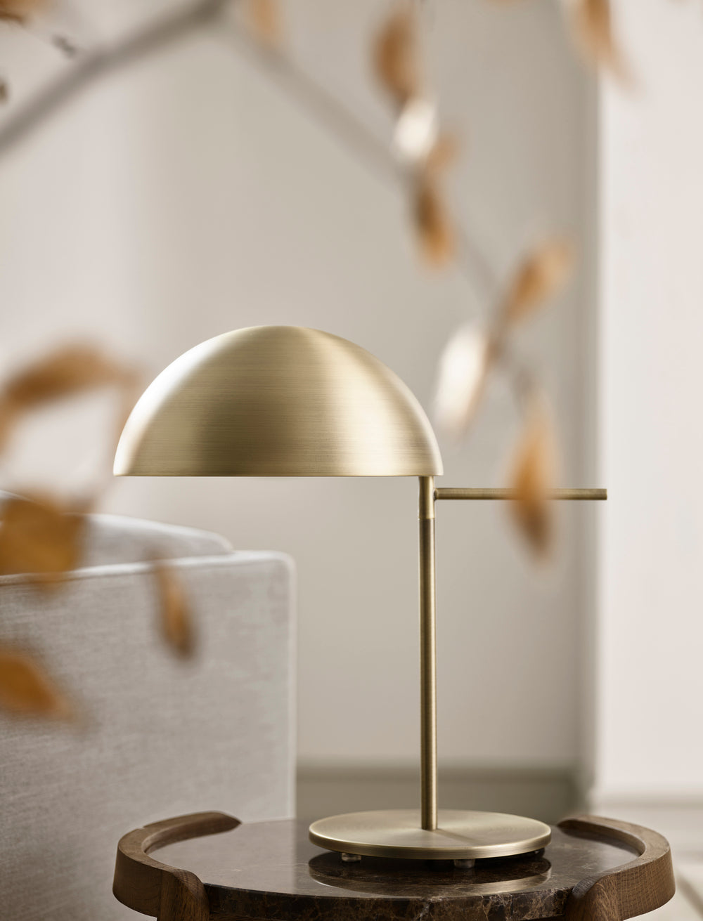 Aluna table lamp ancient brass