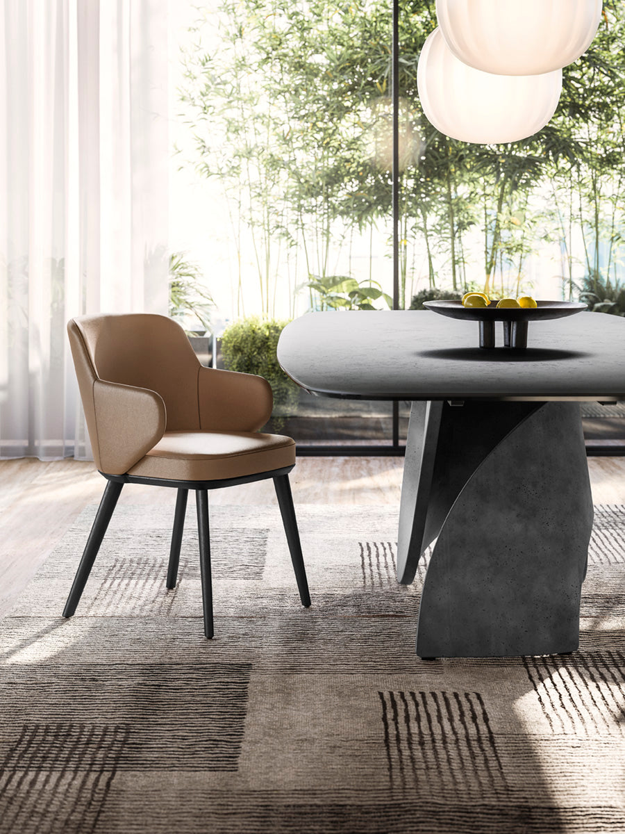 SEASHELL table with white top and white base