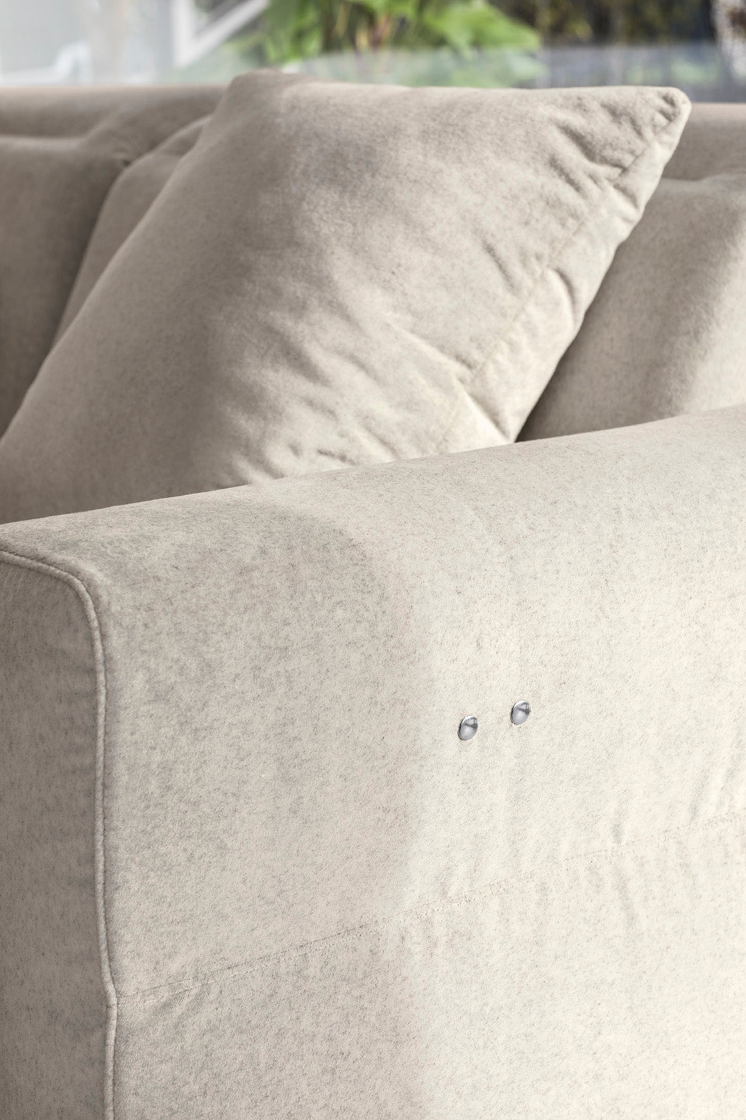 Left-sided corner sofa NORMA upholstered
