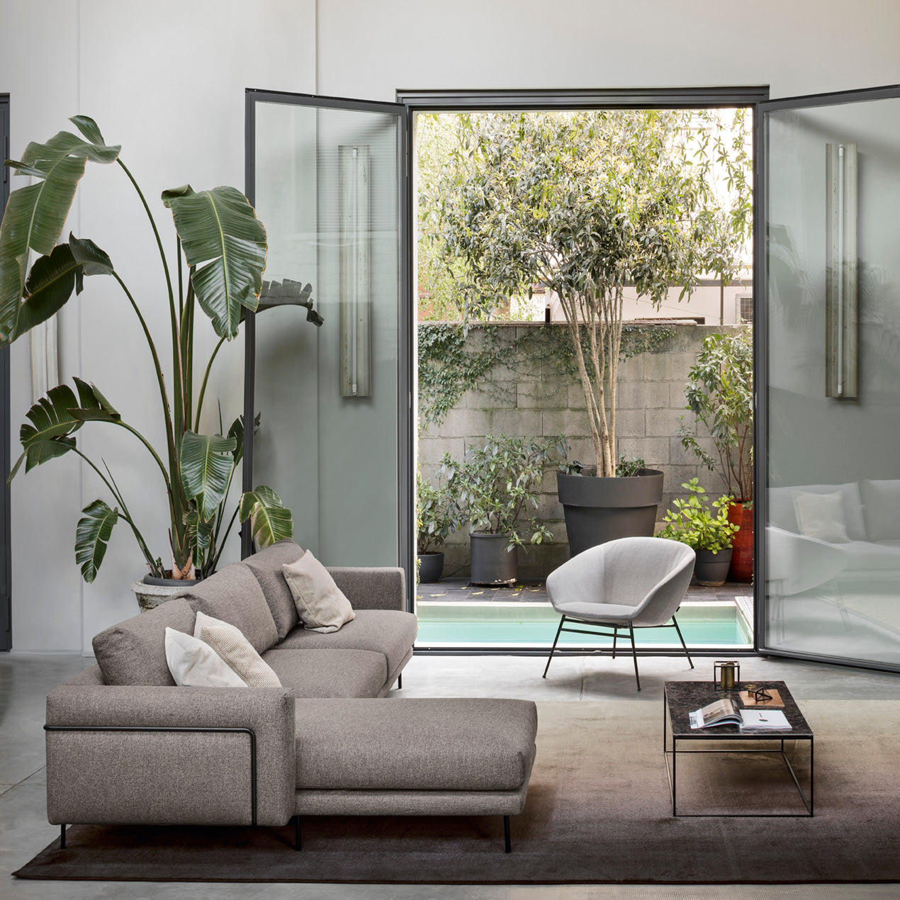 Left-sided upholstered corner sofa ROD