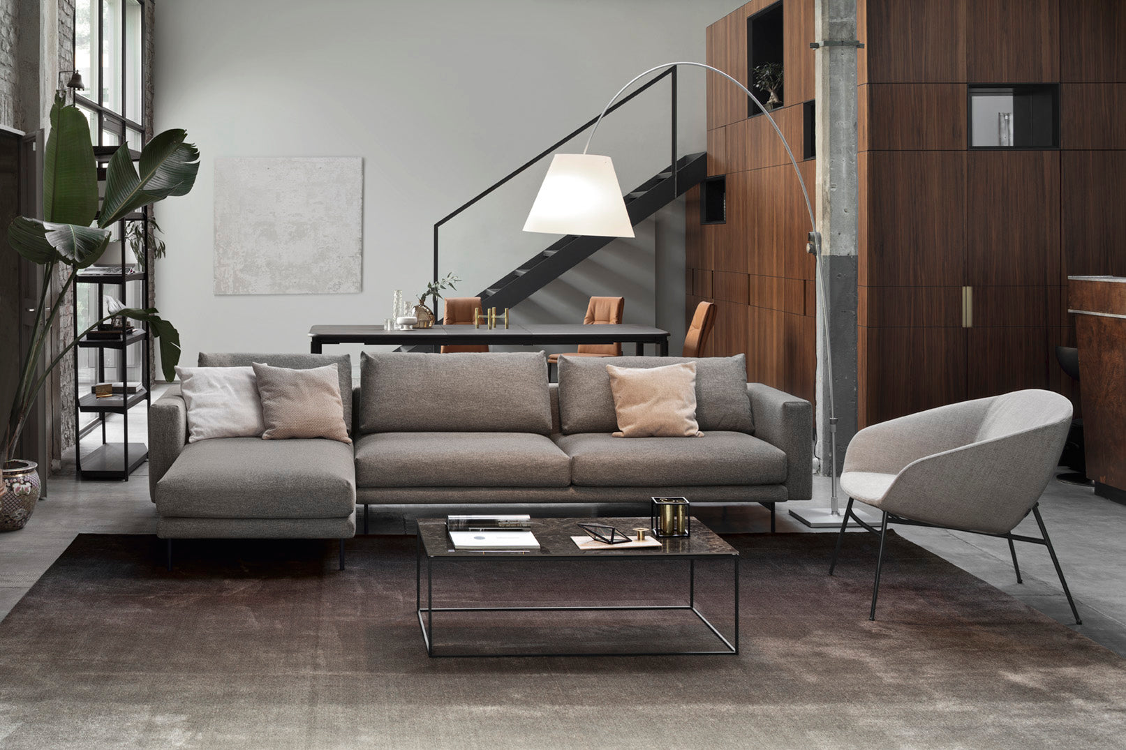 Left-sided upholstered corner sofa ROD
