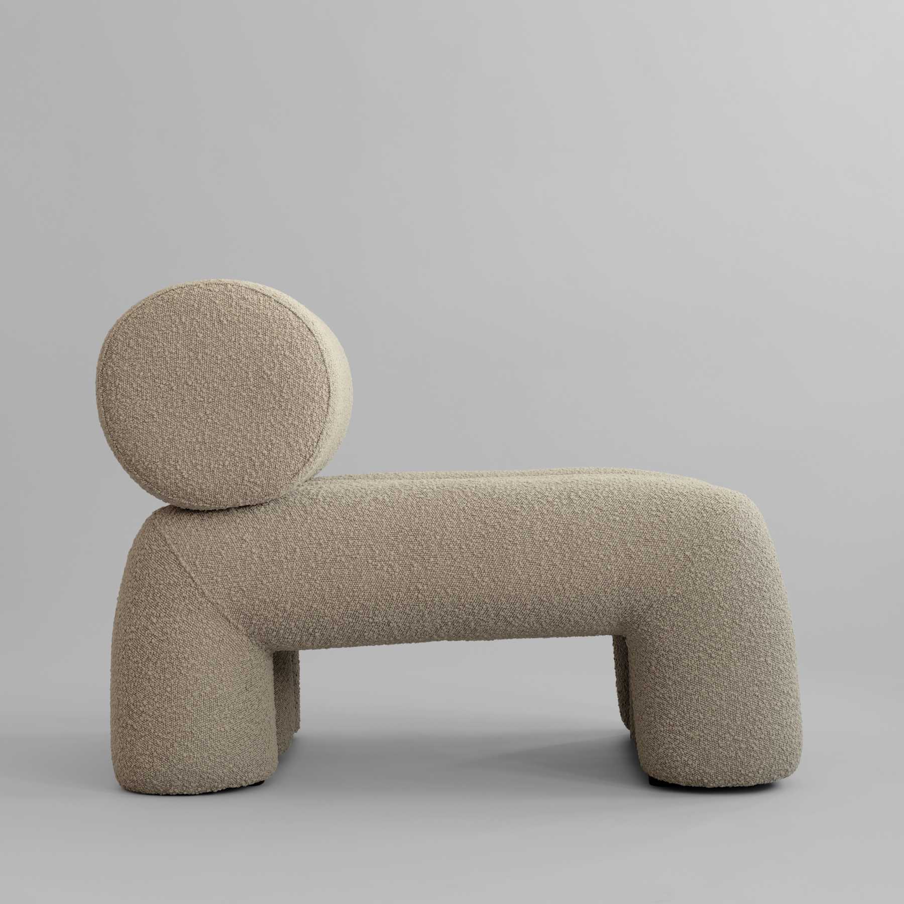 FOKU Sessel Sand Bouclé