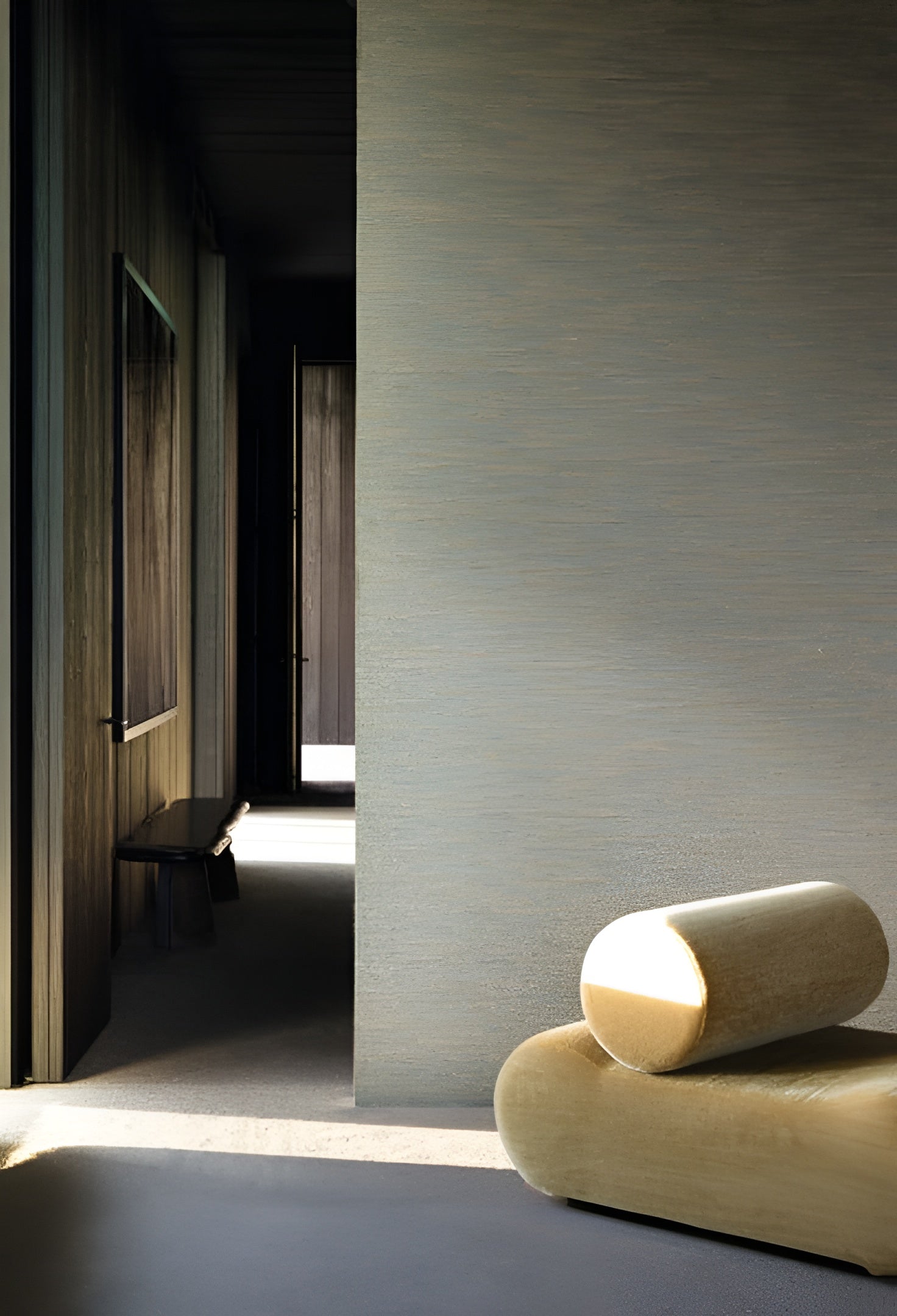 Textile structural wallpaper POWELL - SABLE sand