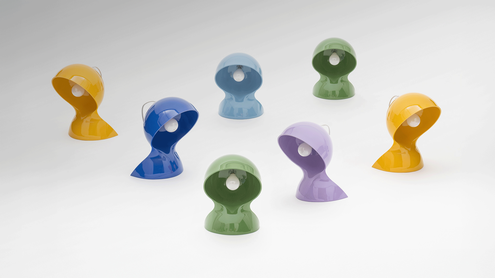 Tischlampe DALÙ königsblau