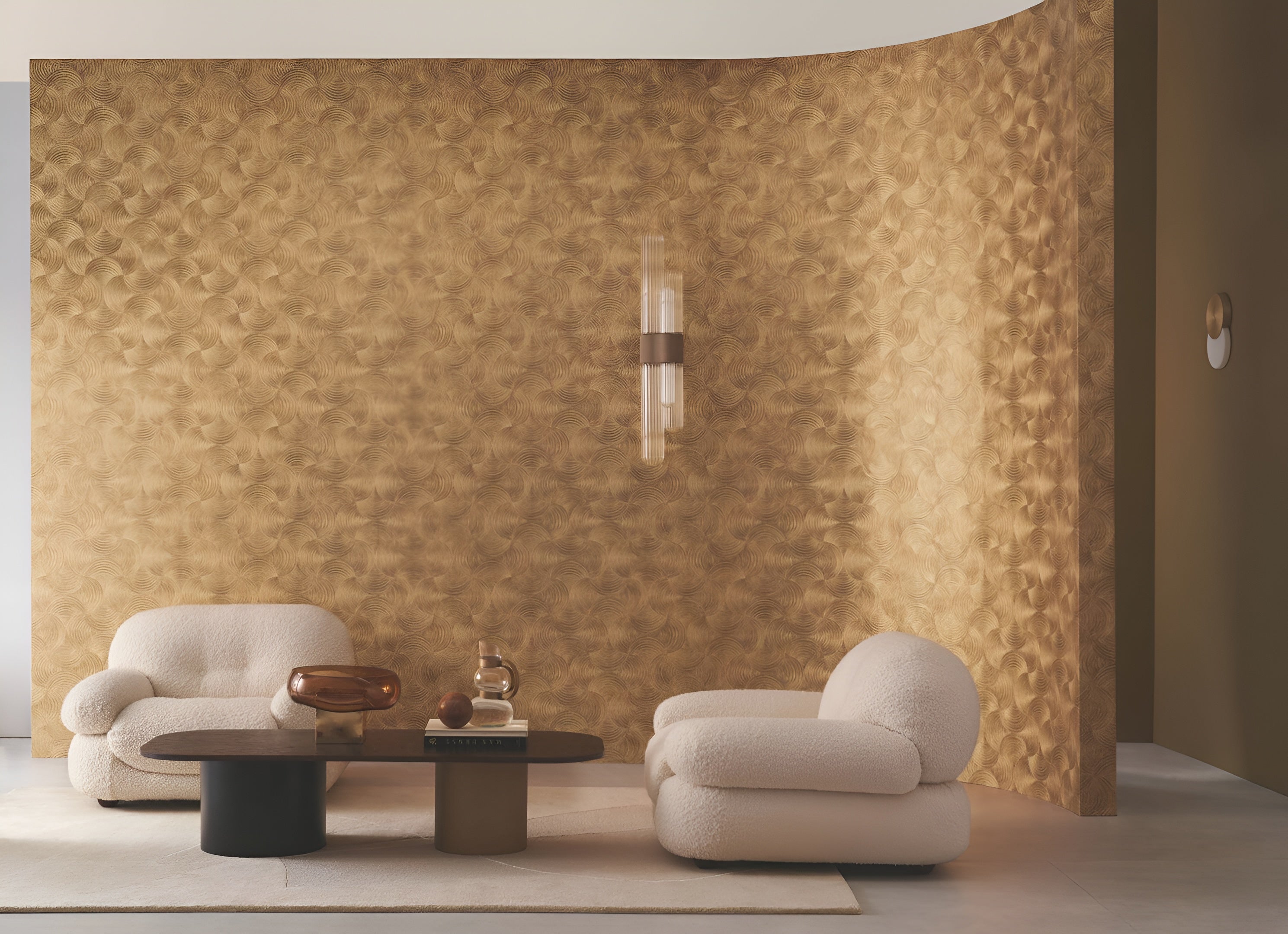 Metalltapete APHELIE - ARGENT silber