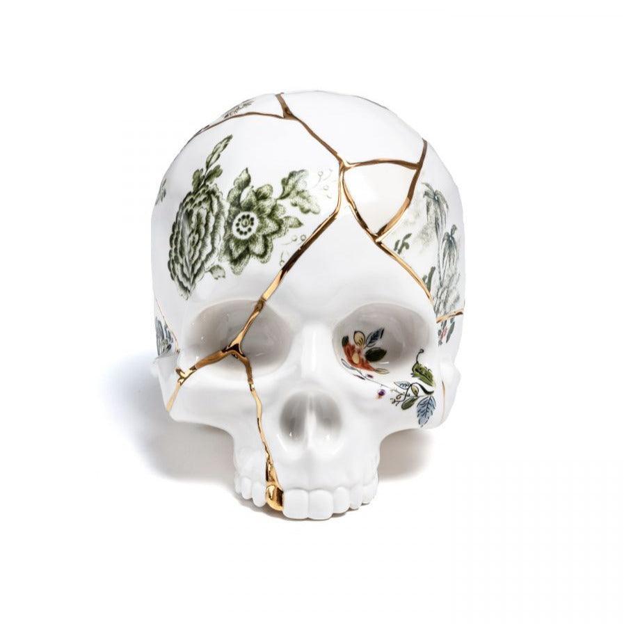 Dekoracja KINTSUGI SKULL porcelanowy Seletti    Eye on Design