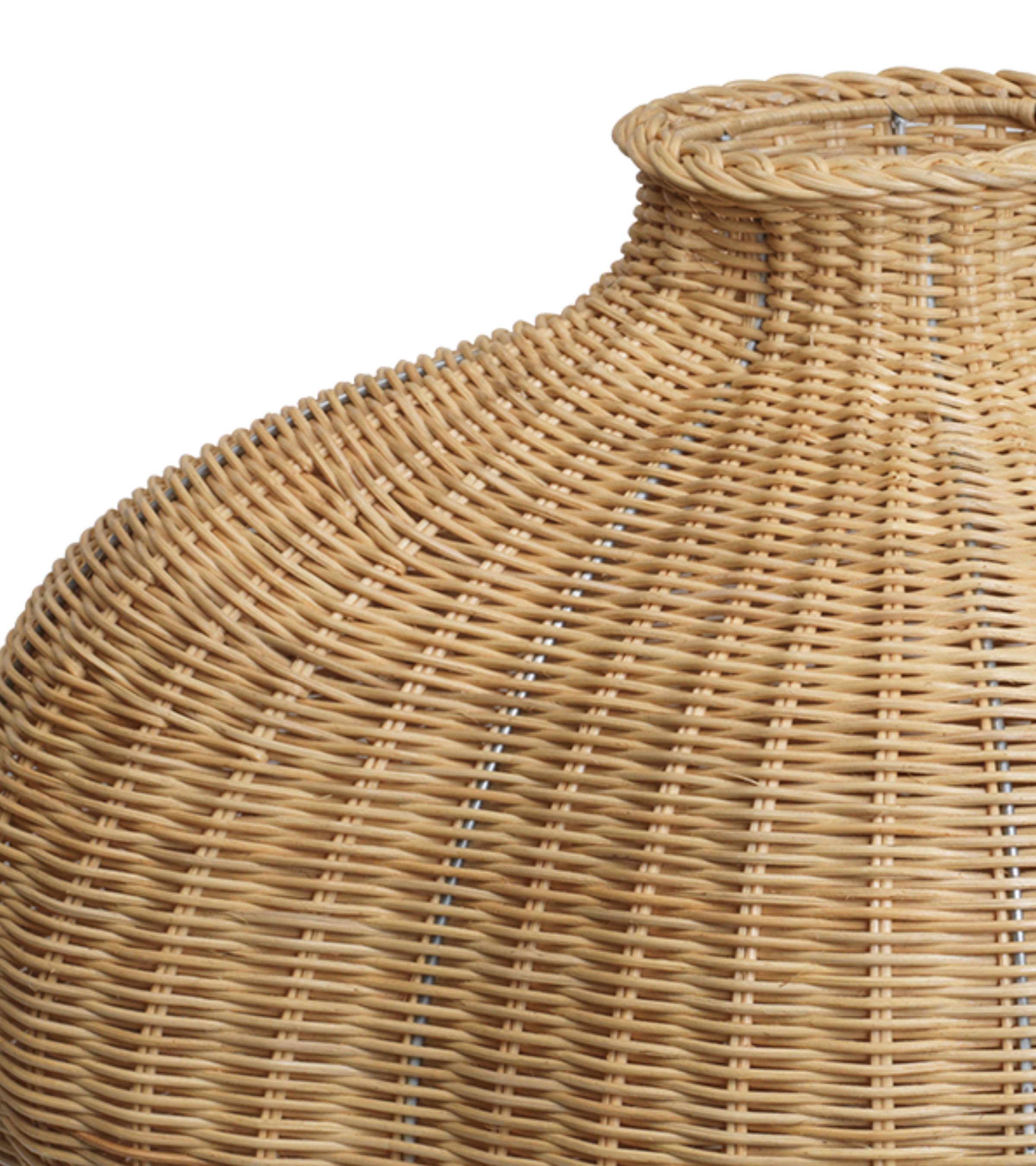 BOLA Vase geflochtenes Rattan 