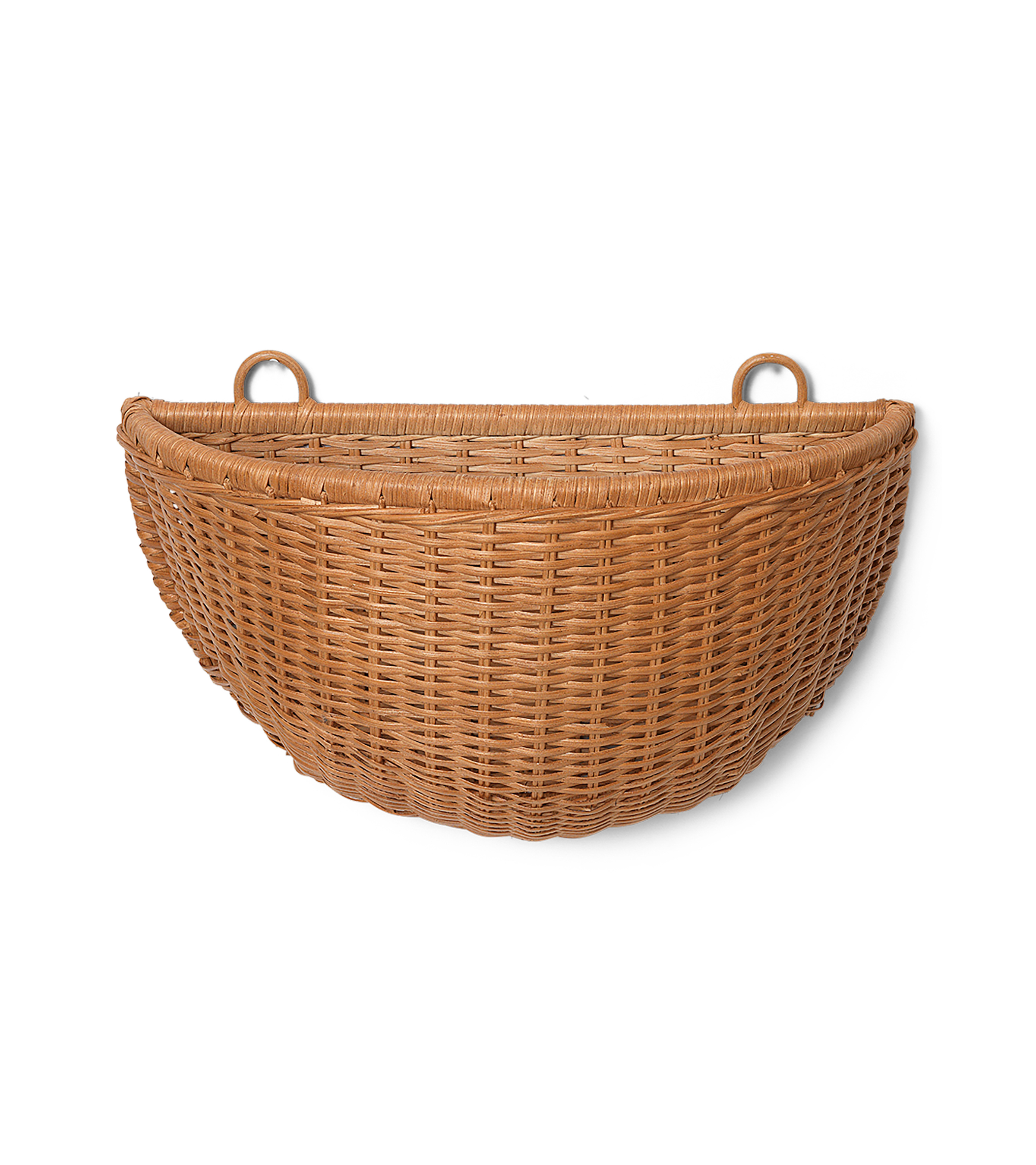 BRAIDED WALL POCKETS Hängekorb-Set, geflochtenes Rattan 