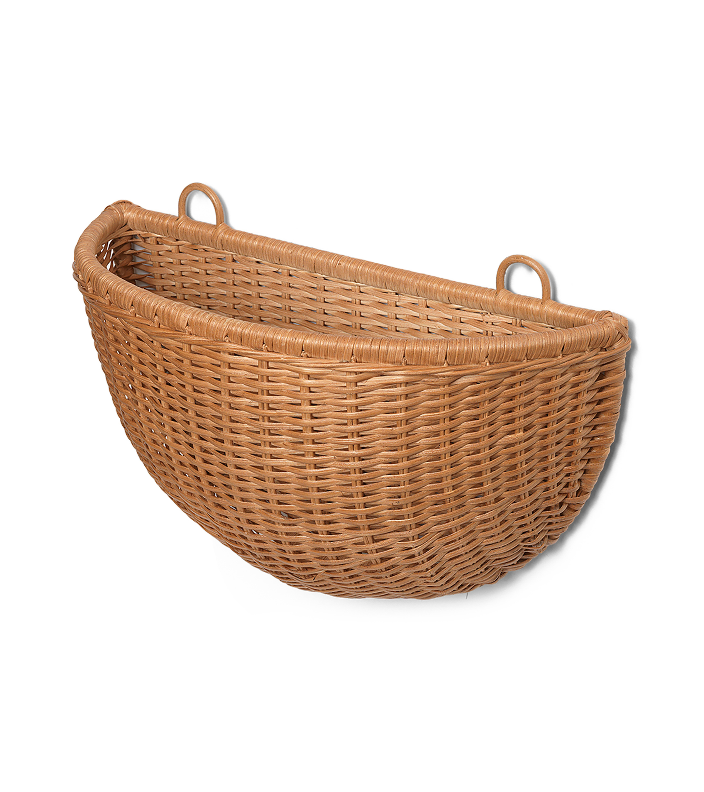 BRAIDED WALL POCKETS Hängekorb-Set, geflochtenes Rattan 