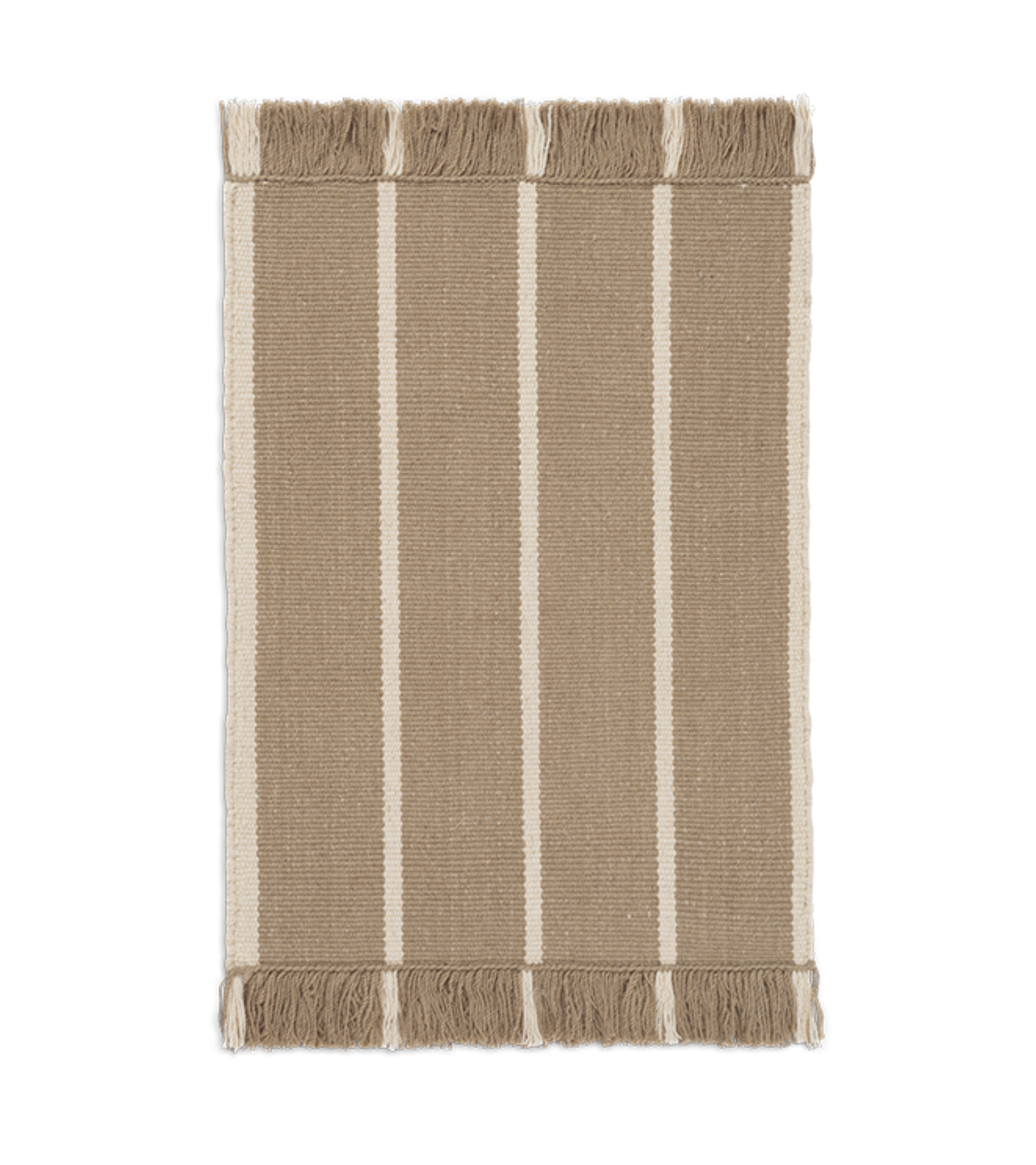 CALM KELIM Teppich Karamell mit Beige 