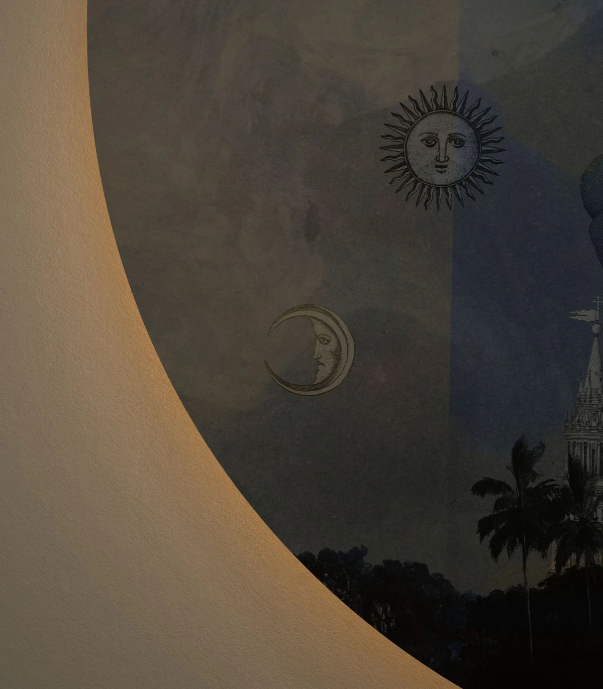 Wandleuchte DOTS LIGHTING - AMORE blau