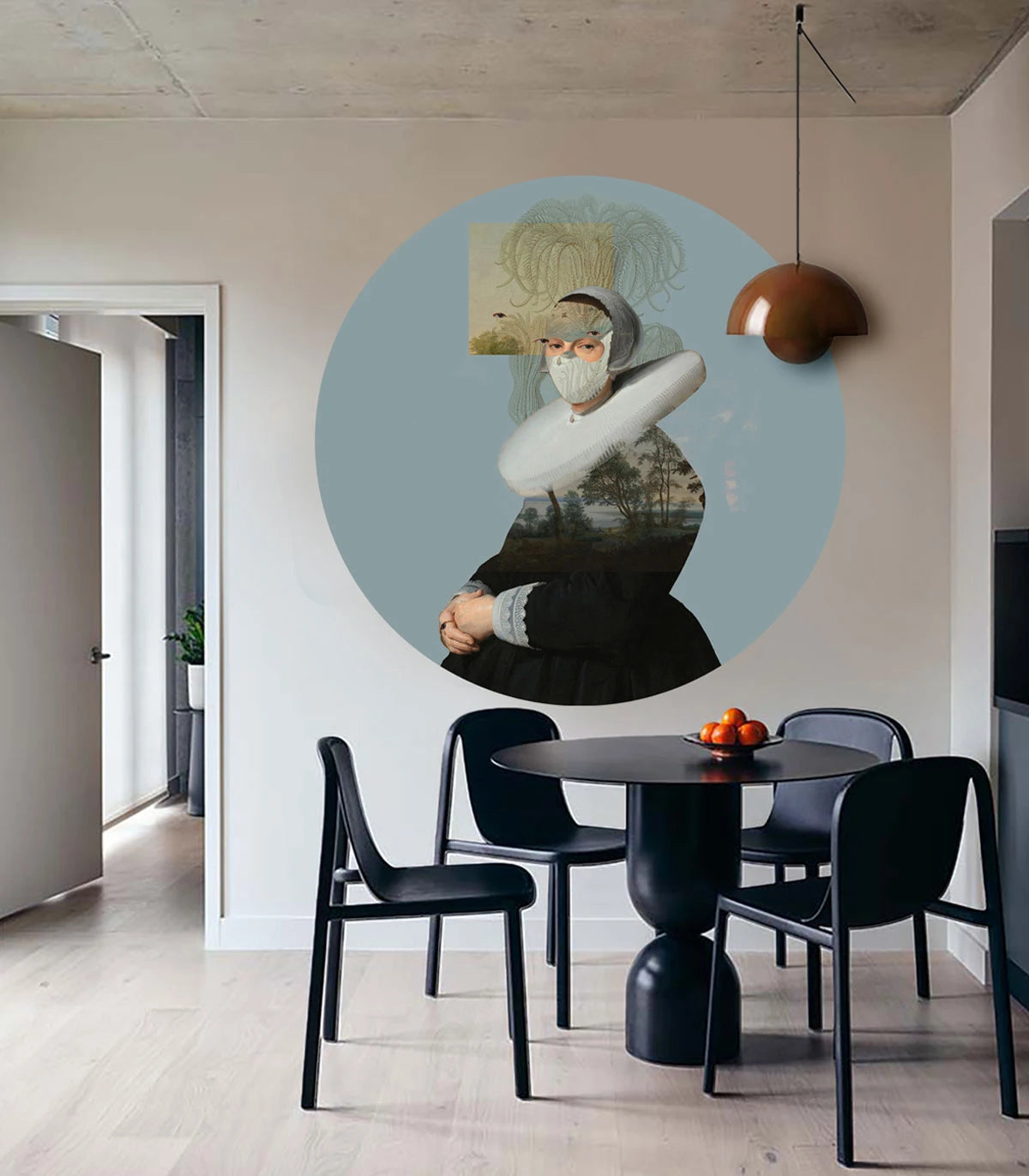 Wandleuchte DOTS LIGHTING - LANDSCAPE MUSE blau