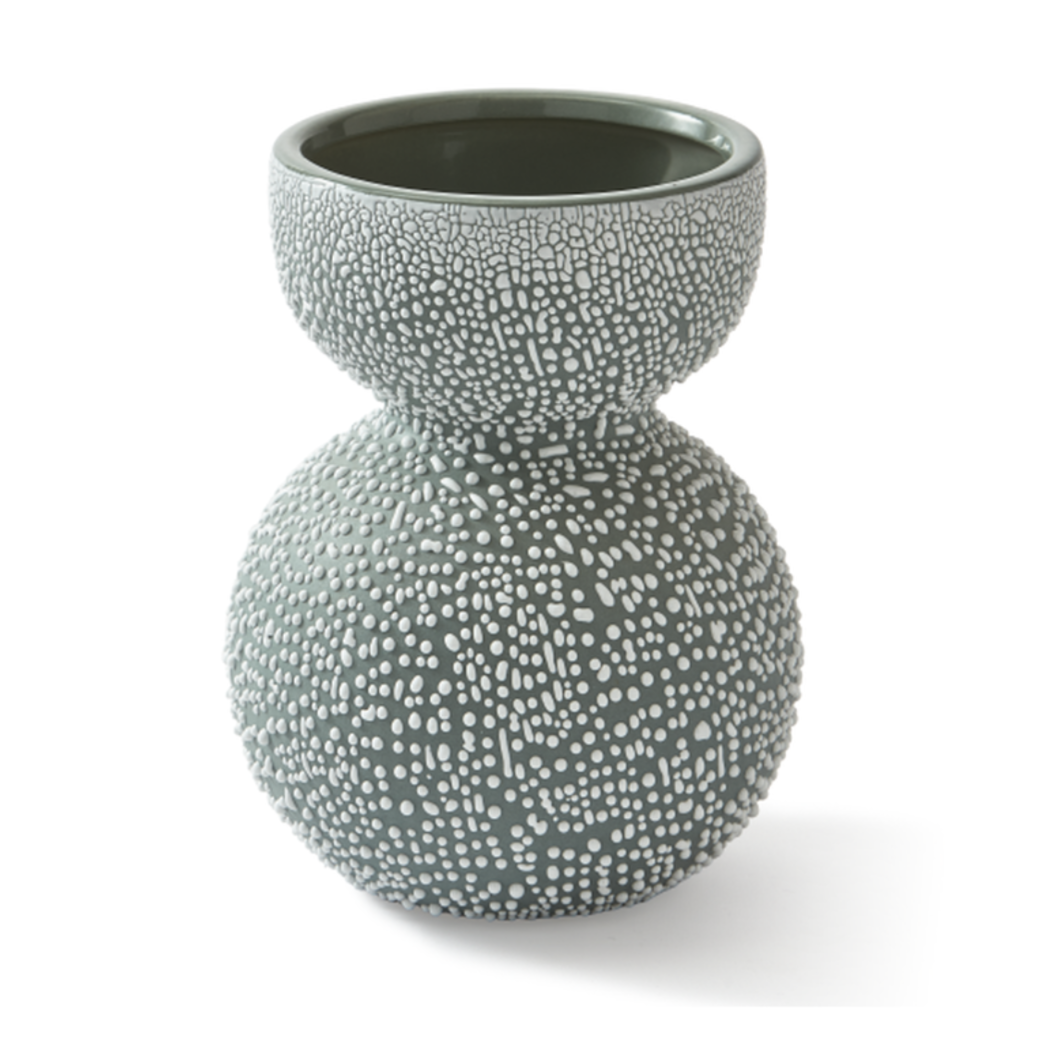 BOOLB DOTS Vase grün