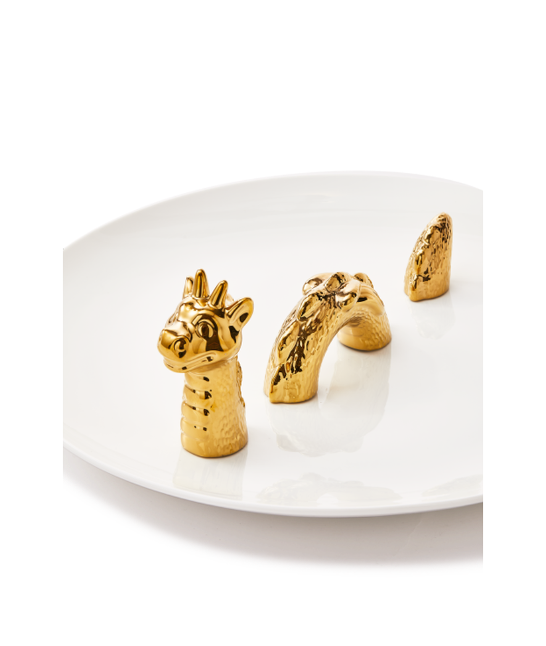 Dekoteller DRACHE gold
