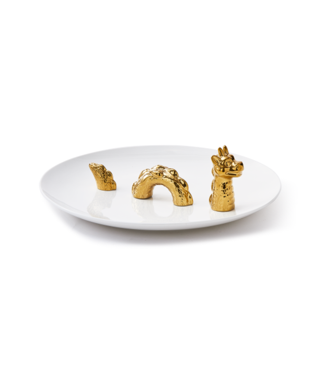 Dekoteller DRACHE gold