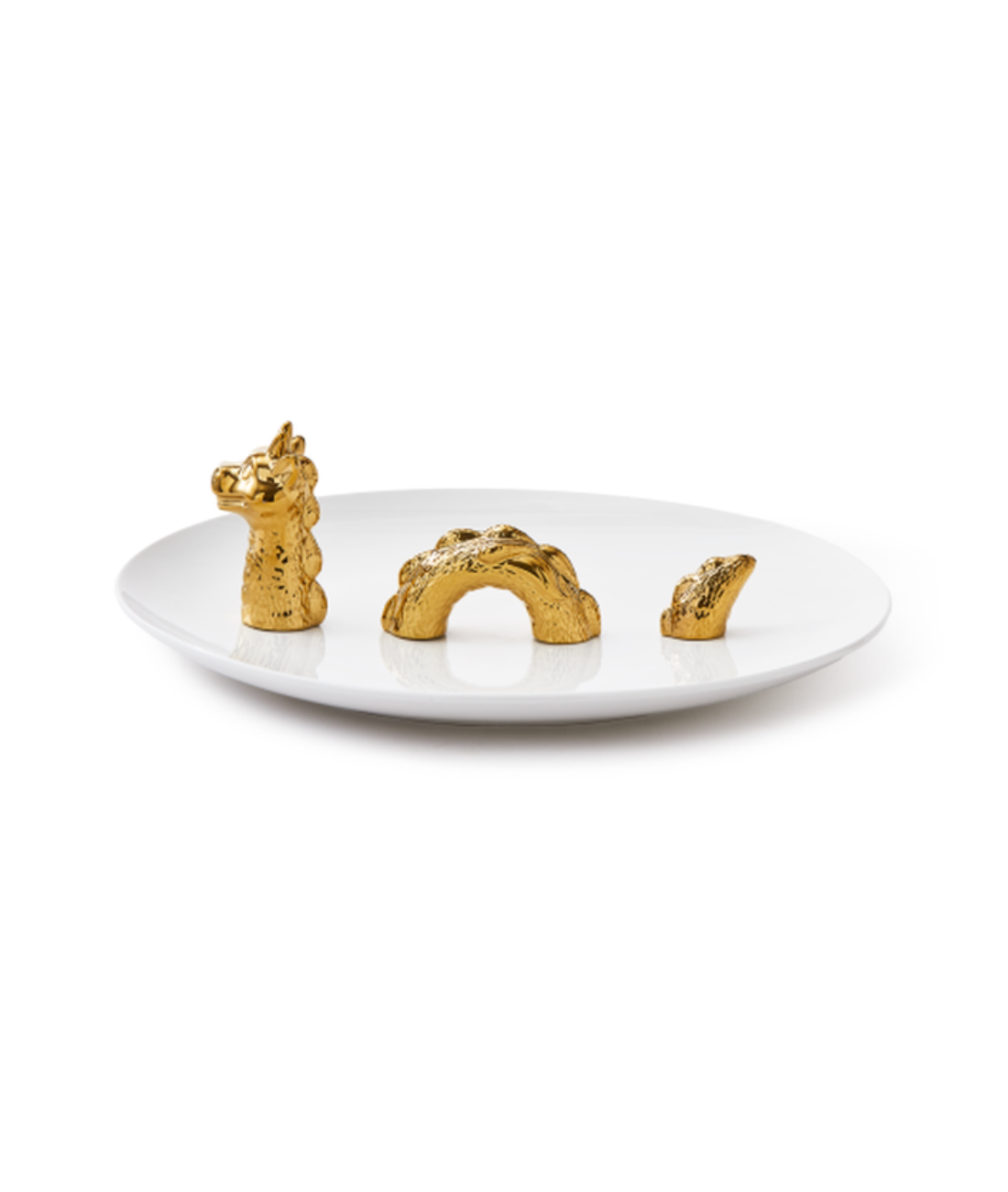 Dekoteller DRACHE gold