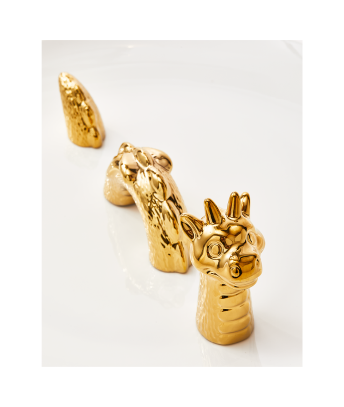 Dekoteller DRACHE gold