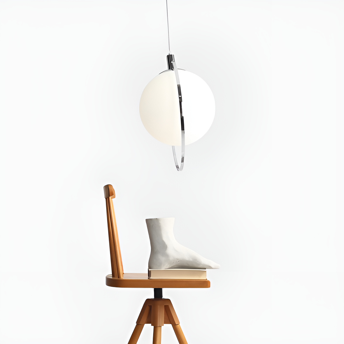 Lampa wisząca AURA chromowany