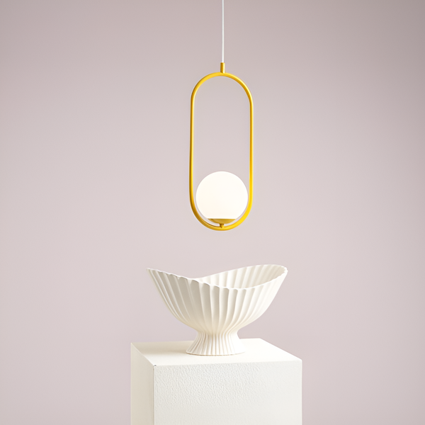 Lampa wisząca RIVA DUO musztardowy