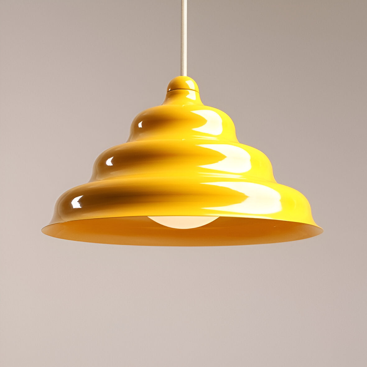 Hanging lamp yellow
