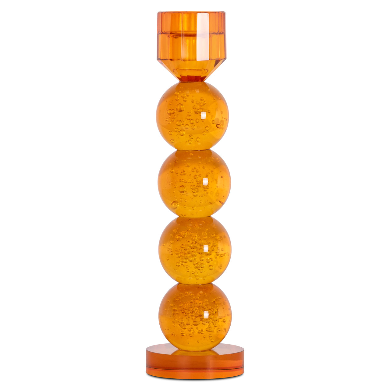 Glasleuchter RAYLAN orange