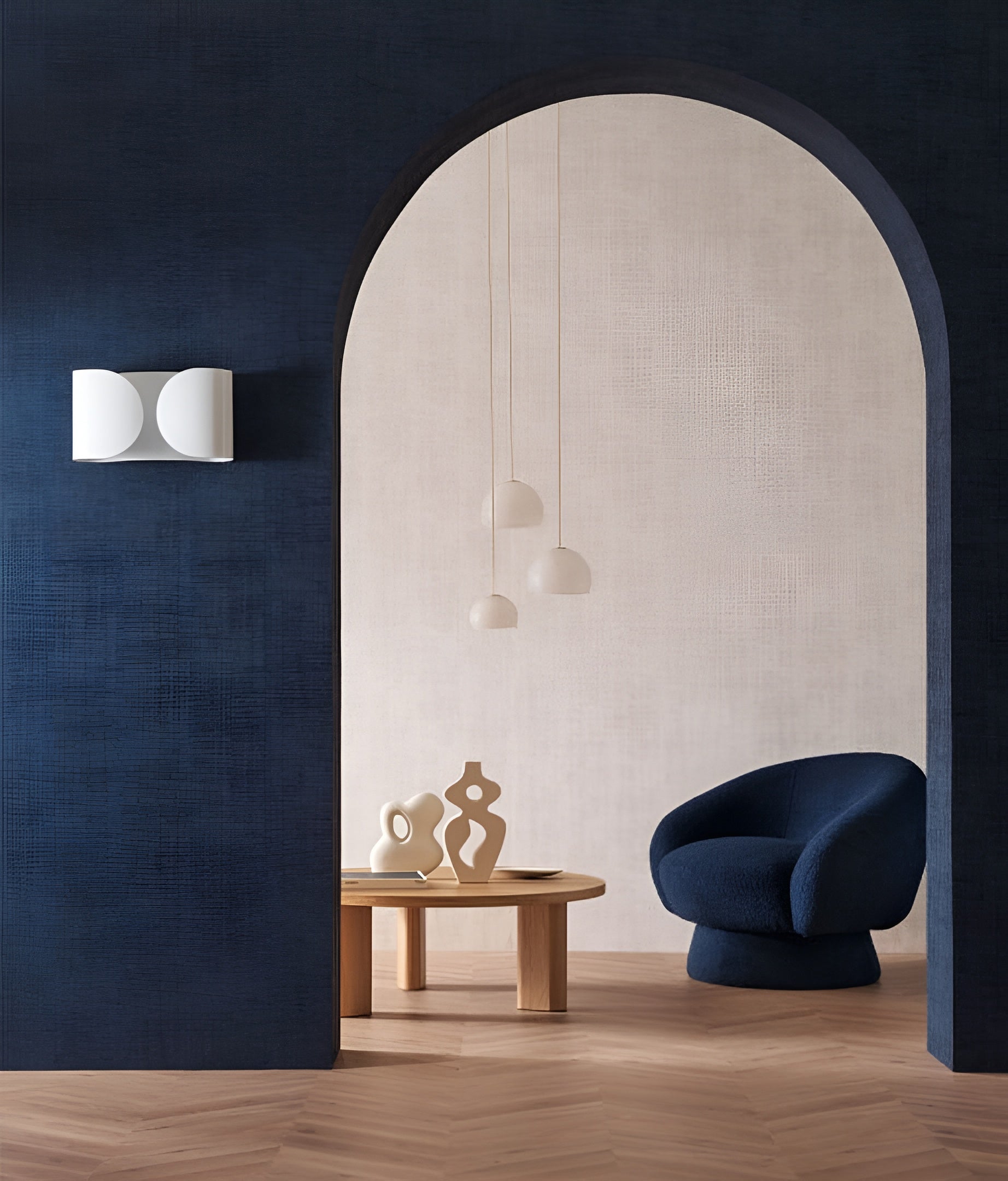 Structural wallpaper imitating worn canvas JOHARA - VERT DE GRIS gray with green