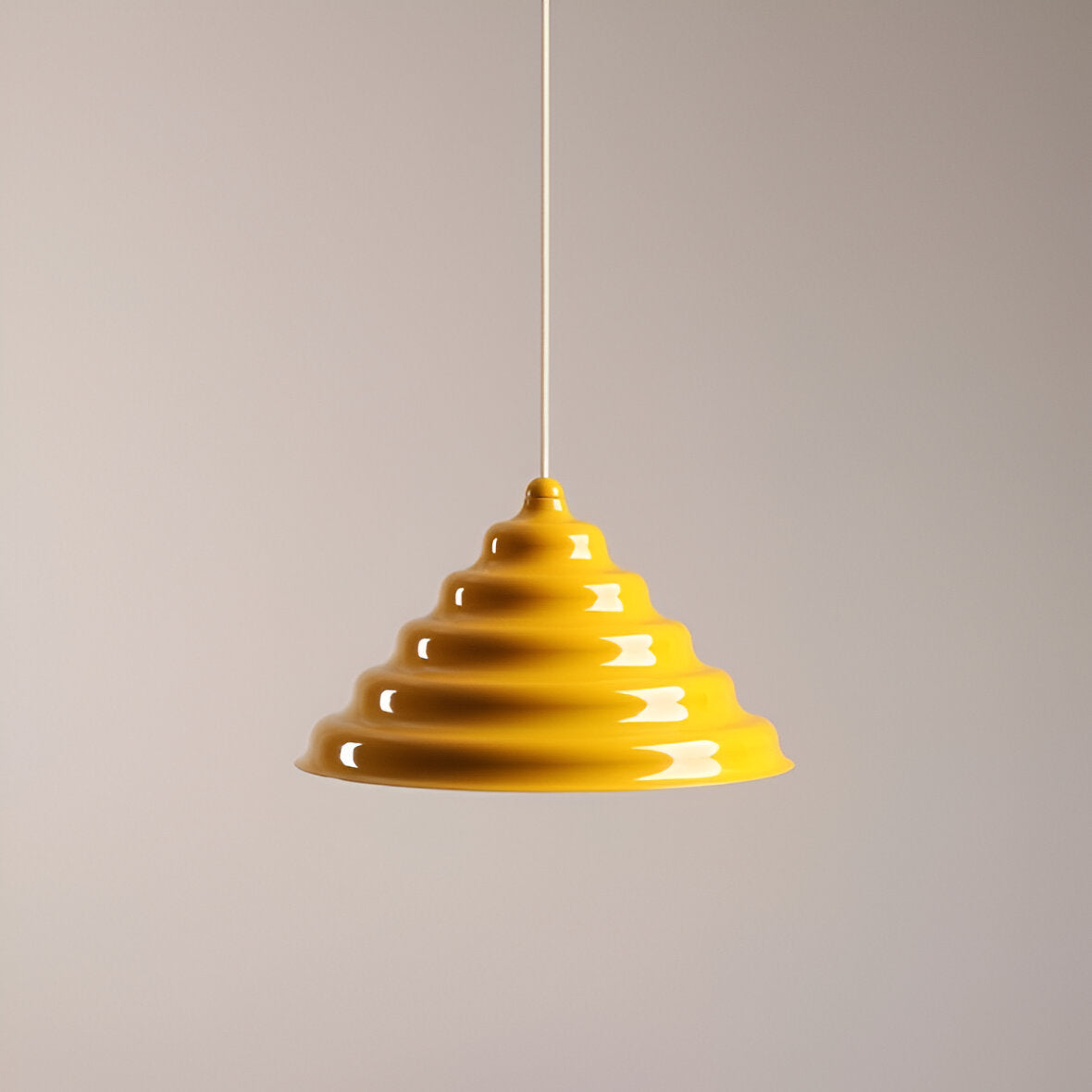 Hanging lamp yellow