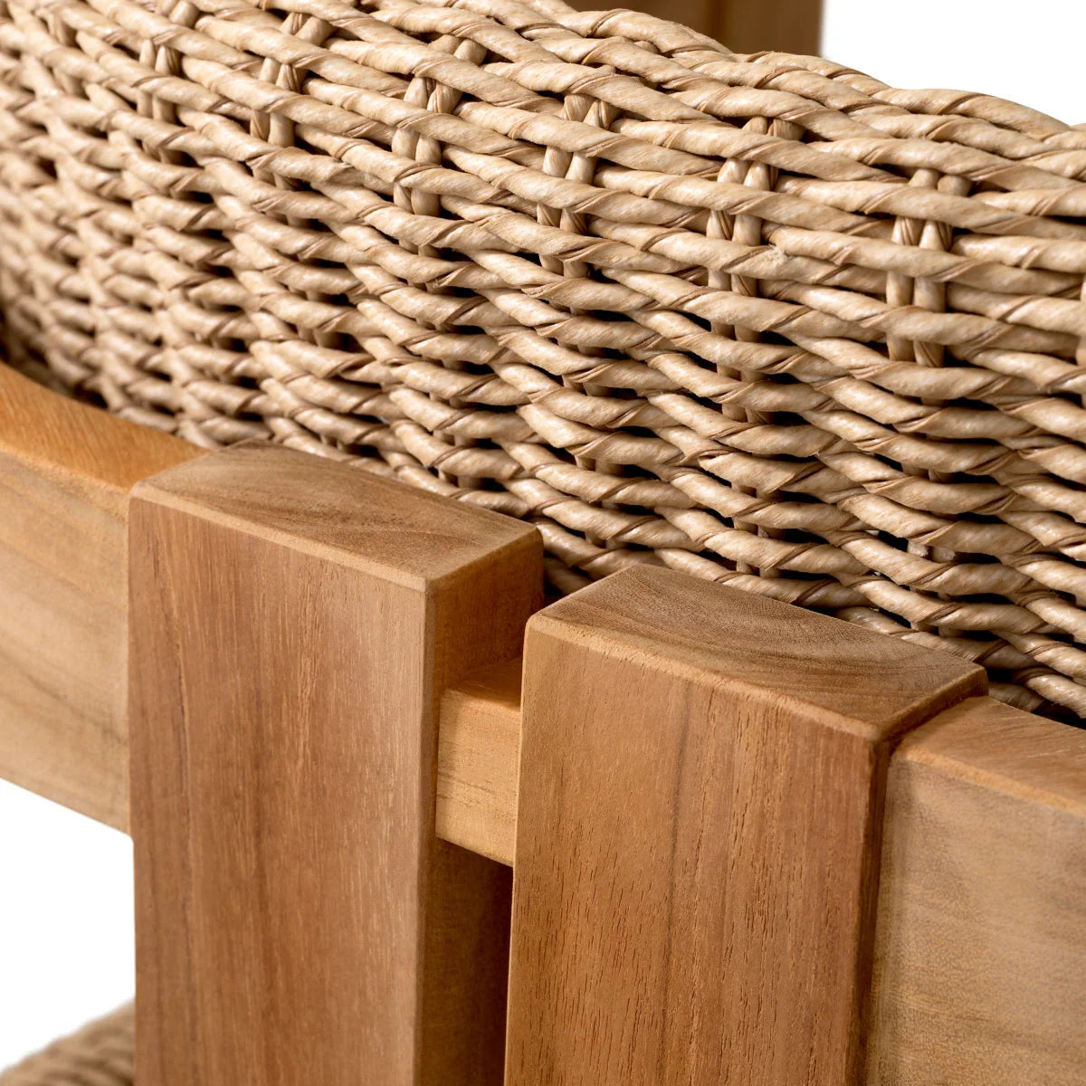 Outdoor chair DONATO teak wood with weaving