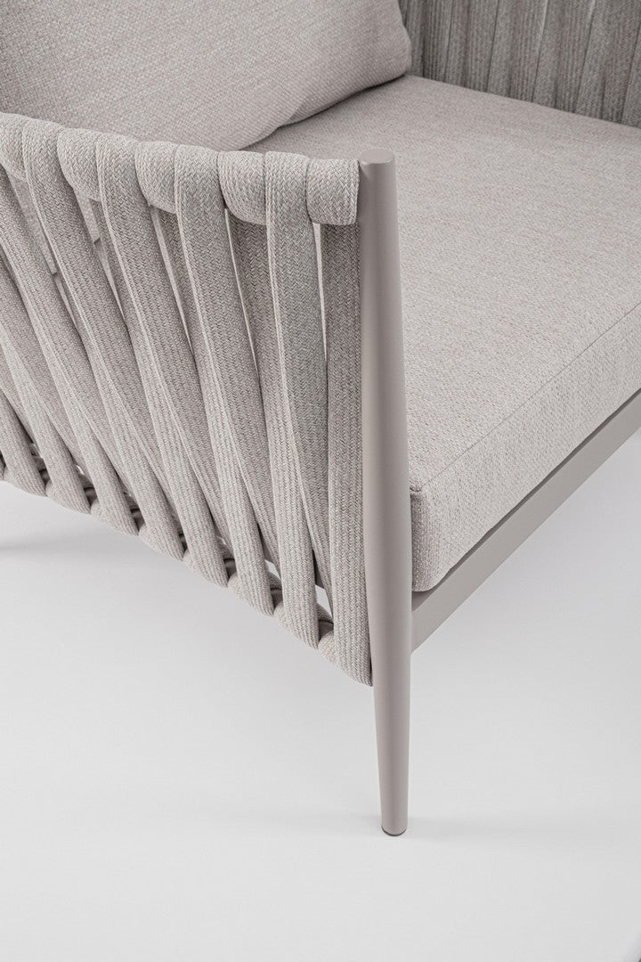 Outdoor armchair JACINTA light gray
