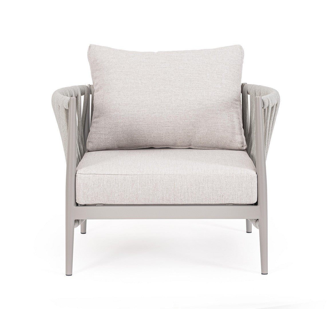 Outdoor armchair JACINTA light gray