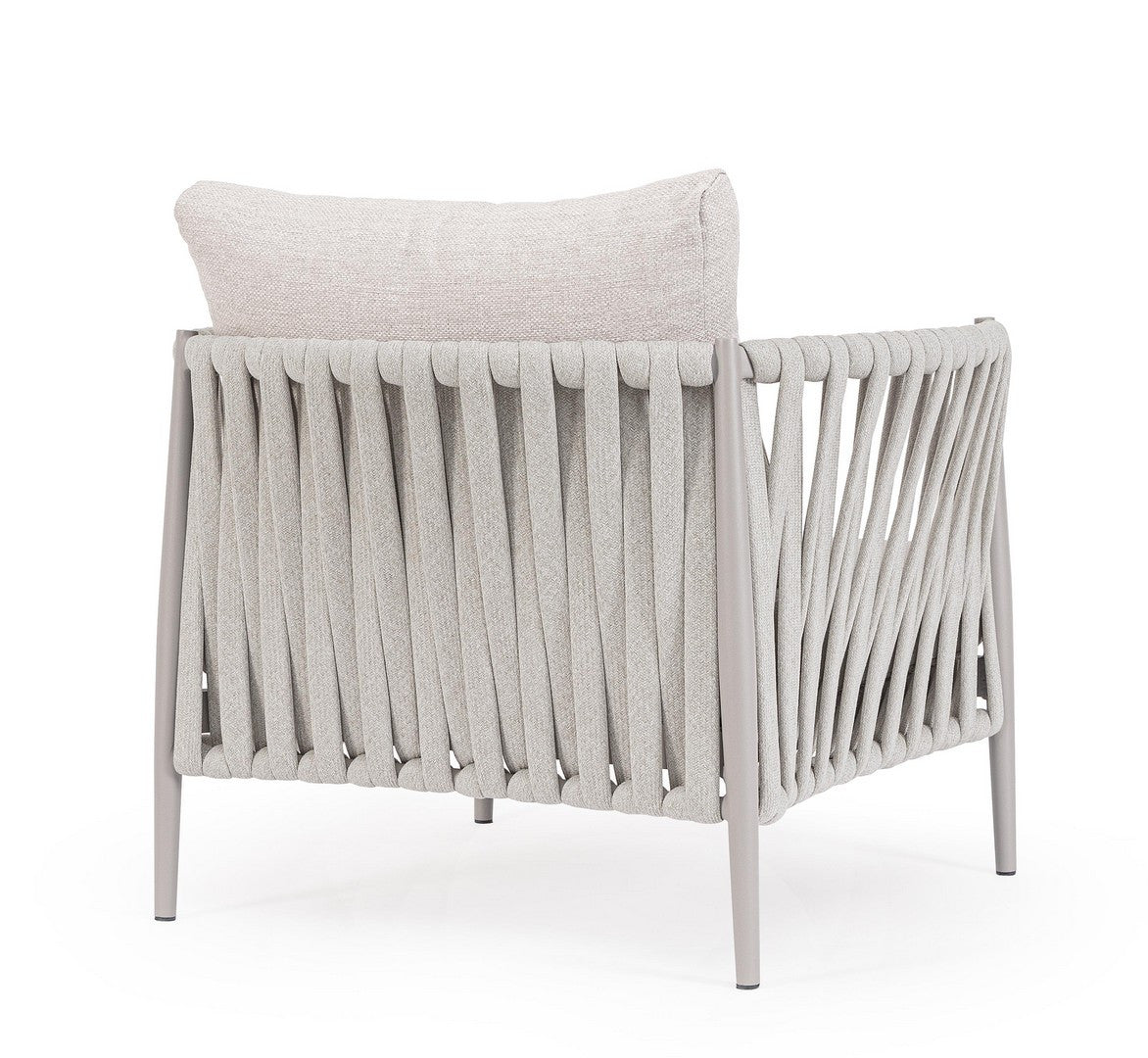 Outdoor armchair JACINTA light gray