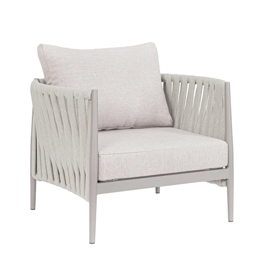 Outdoor armchair JACINTA light gray